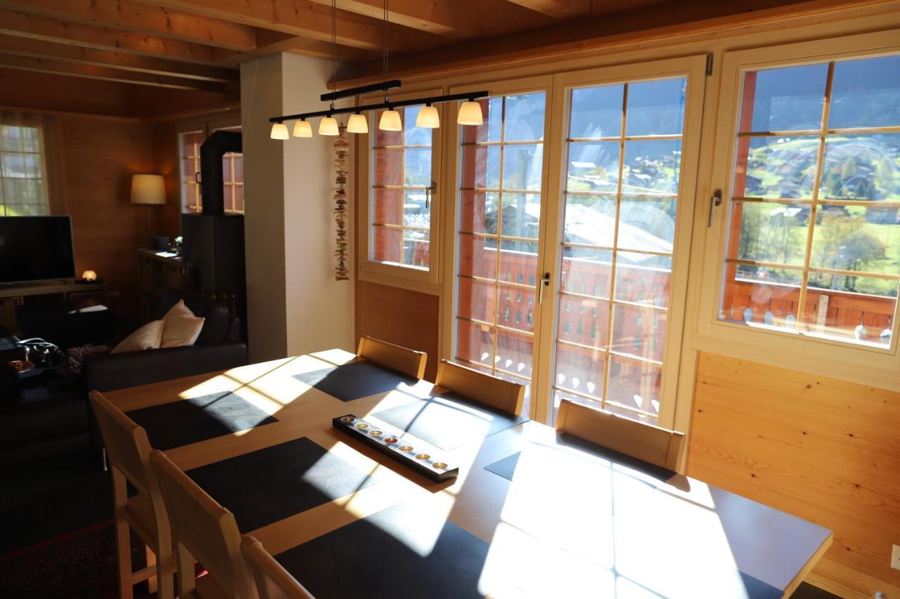 Excellent Flat With A Fantastic View Of The Eiger! Apartment Grindelwald Bagian luar foto